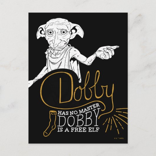 Harry Potter | Dobby Has No Master Postkarte (Vorderseite)