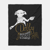 Harry Potter | Dobby hat keinen Master Fleecedecke (Vorderseite)