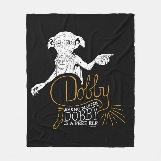 Harry Potter | Dobby hat keinen Master Fleecedecke (Vorderseite)