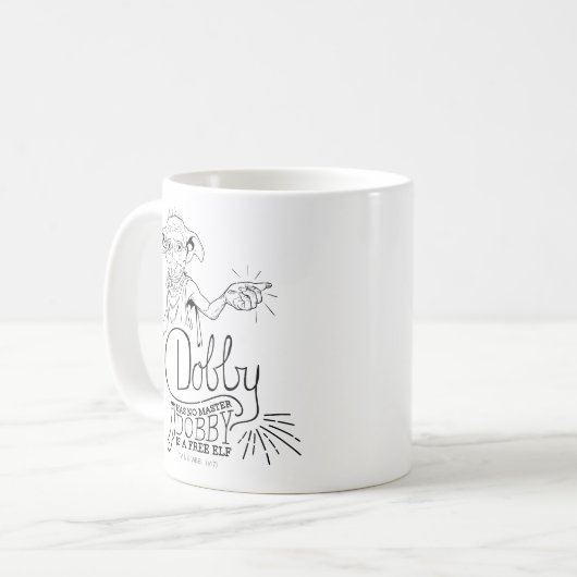 Harry Potter | Dobby hat keinen Master Kaffeetasse (Vorderseite Links)