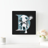 Harry Potter | Dobby-Zeichen Wasserfarbe Quadratische Wanduhr (Zuhause)