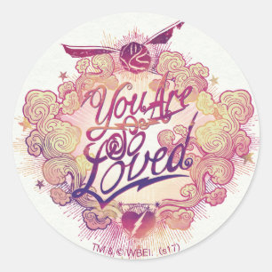 Harry Potter   Du wirst so geliebt Runder Aufkleber