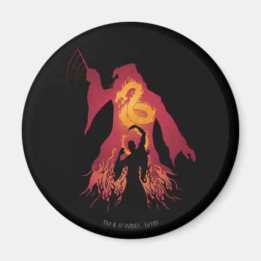 Harry Potter | Dumbledore-Silhouette Magnet (Vorne)