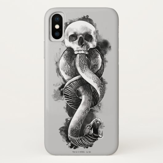 Harry Potter | Dunkles Mal Wasserfarbe Case-Mate iPhone Hülle (Rückseite)