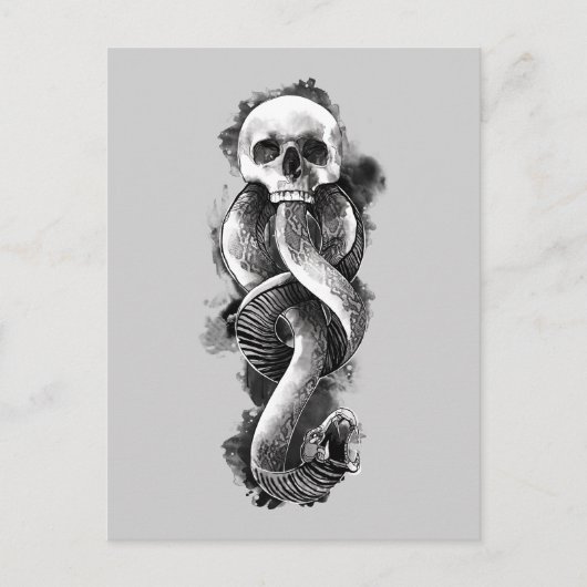 Harry Potter | Dunkles Mal Wasserfarbe Postkarte (Vorderseite)