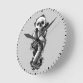 Harry Potter | Dunkles Mal Wasserfarbe Runde Wanduhr (Winkel)