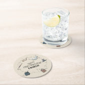 Harry Potter erster Geburtstag Runder Pappuntersetzer (Vor Ort)