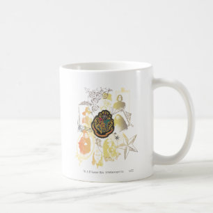 Harry Potter   Farbenfrohe Hogwarts Crest Kaffeetasse