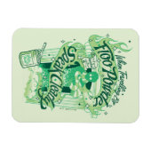Harry Potter | Floo Powder Typografy Graphic Magnet (Horizontal)