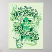 Harry Potter | Floo Powder Typografy Graphic Poster (Vorne)