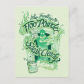 Harry Potter | Floo Powder Typography Graphic Postkarte (Vorderseite)
