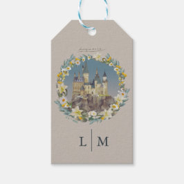Harry Potter | Florale Hogwarts-Schloss-Hochzeit Geschenkanhänger