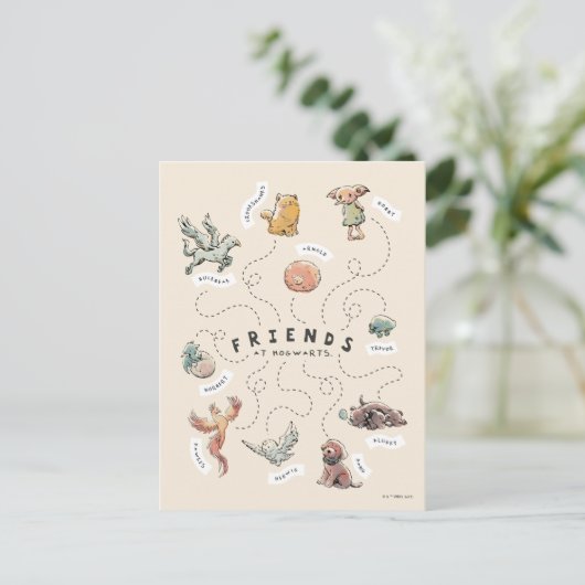 HARRY POTTER™ | Freunde von Hogwarts Postkarte (Stehend Vorderseite)