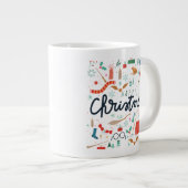 Harry Potter | Frohe Weihnachten mit festlichen Ik Jumbo-Tasse (Vorderseite Rechts)