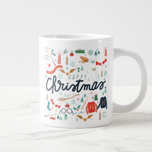 Harry Potter | Frohe Weihnachten mit festlichen Ik Jumbo-Tasse (Rechts)