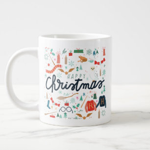 Harry Potter   Frohe Weihnachten mit festlichen Sy Jumbo-Tasse