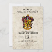 Harry Potter Geburtstag | Gryffindor Einladung (Vorderseite)