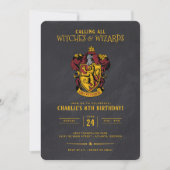 Harry Potter Geburtstag | Gryffindor Tafel Einladung (Vorderseite)