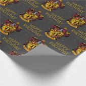 Harry Potter Geburtstag | Gryffindor Tafel Geschenkpapier (Ecke)