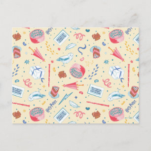 HARRY POTTER™ Geburtstagsfeier-Muster Postkarte