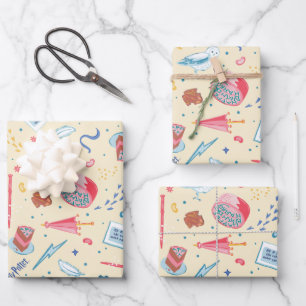 HARRY POTTER™ Geburtstagsfeiermuster Geschenkpapier Set