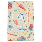 HARRY POTTER™ Geburtstagsfeiermuster Mittlere Geschenktüte (Vorderseite)