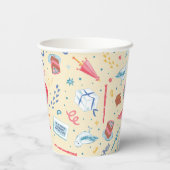 HARRY POTTER™ Geburtstagsfeiermuster Pappbecher (Rückseite)