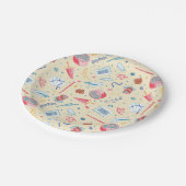 HARRY POTTER™ Geburtstagsfeiermuster Pappteller (Schrägansicht)