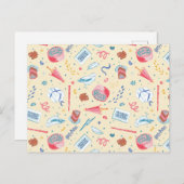 HARRY POTTER™ Geburtstagsfeiermuster Postkarte (Vorne/Hinten)