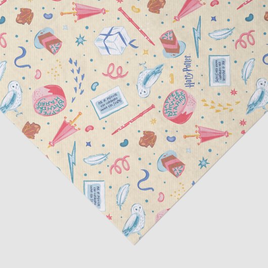 HARRY POTTER™ Geburtstagsfeiermuster Seidenpapier (Ausschnitt)