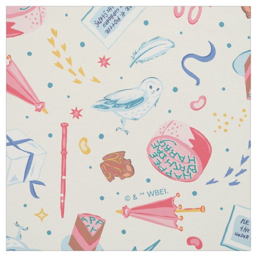 HARRY POTTER™ Geburtstagsfeiermuster Stoff (Muster)