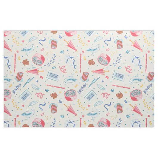 HARRY POTTER™ Geburtstagsfeiermuster Stoff (Fat Quarter (45,7 x 55,9 cm))
