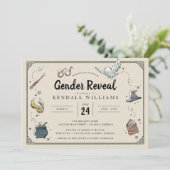 Harry Potter | Gender Reveal Baby Shower Einladung (Stehend Vorderseite)