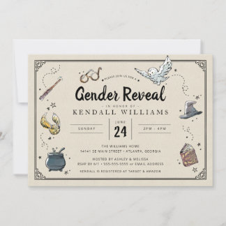 Harry Potter | Gender Reveal Baby Shower Einladung