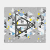 Harry Potter Geometric | Deathly Hallows Symbol Fleecedecke (Vorderseite (Horizontal))