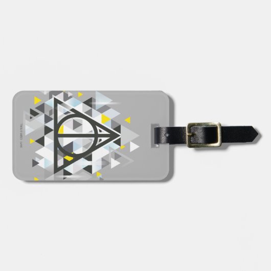 Harry Potter Geometric | Deathly Hallows Symbol Gepäckanhänger (Vorderseite horizontal)