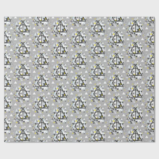 Harry Potter Geometric | Deathly Hallows Symbol Geschenkpapier (Flach)