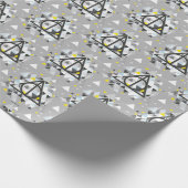 Harry Potter Geometric | Deathly Hallows Symbol Geschenkpapier (Ecke)