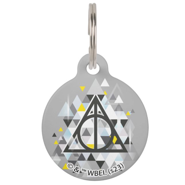 Harry Potter Geometric | Deathly Hallows Symbol Haustiermarke (Vorderseite)