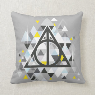 Harry Potter Geometric Deathly Hallows Symbol Kissen