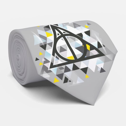 Harry Potter Geometric | Deathly Hallows Symbol Krawatte (Gerollt)
