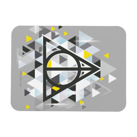 Harry Potter Geometric | Deathly Hallows Symbol Magnet (Horizontal)