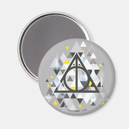 Harry Potter Geometric | Deathly Hallows Symbol Magnet (Vorderseite/Rückseite)