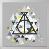 Harry Potter Geometric | Deathly Hallows Symbol Poster (Vorne)