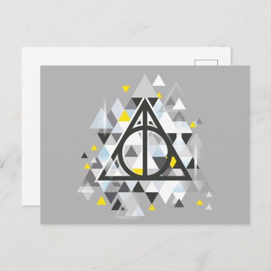 Harry Potter Geometric | Deathly Hallows Symbol Postkarte (Vorne/Hinten)