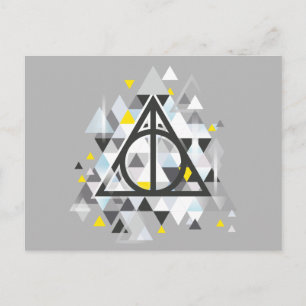 Harry Potter Geometric Deathly Hallows Symbol Postkarte