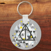 Harry Potter Geometric | Deathly Hallows Symbol Schlüsselanhänger (Vorderseite)