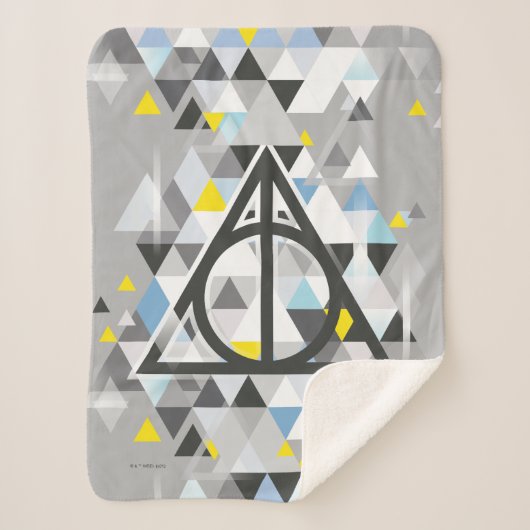 Harry Potter Geometric | Deathly Hallows Symbol Sherpadecke (Vorderseite)