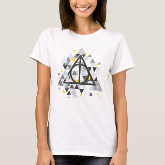 Harry Potter Geometric | Deathly Hallows Symbol T-Shirt (Vorderseite)