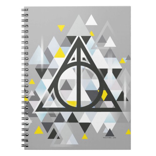 Harry Potter | Geometrisches Symbol der Todesrelik Notizblock (Vorderseite)